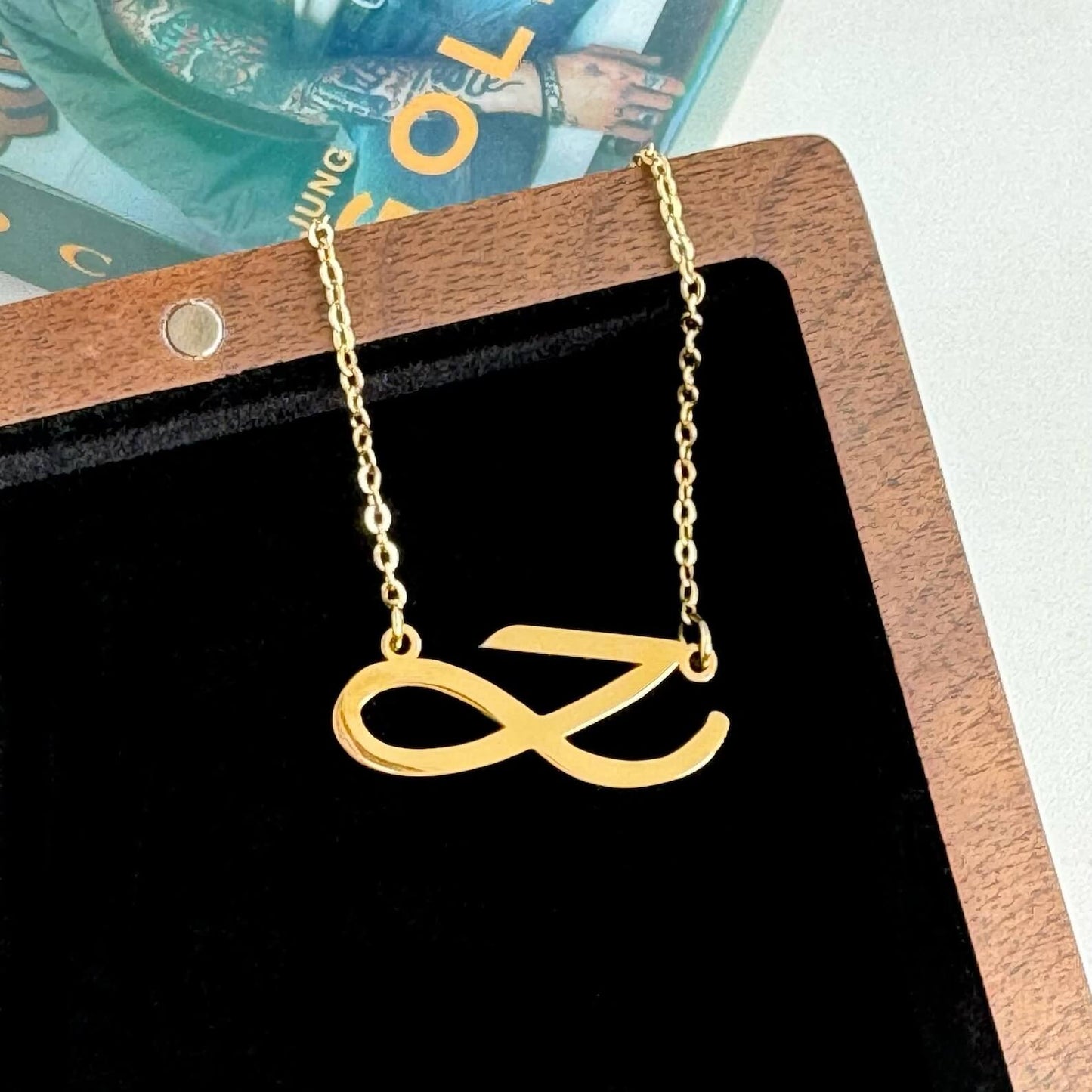 JK Golden Earrings & Necklace