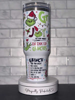 Grinch Inspired 40 oz Tumbler