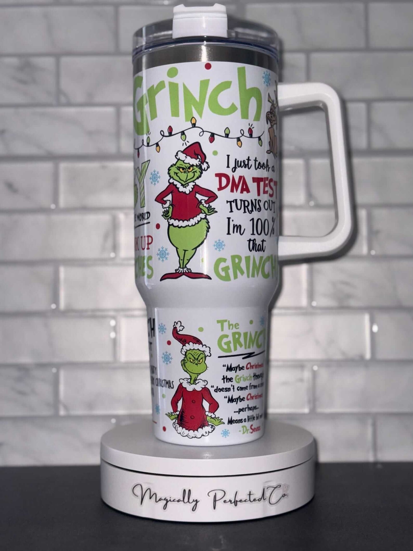 Grinch Inspired 40 oz Tumbler