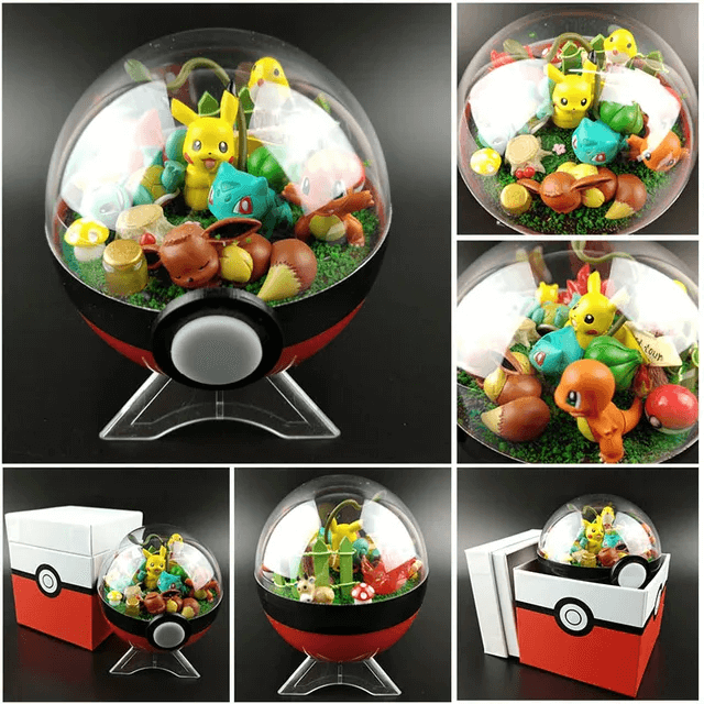 Handmade Pokéball Terrarium