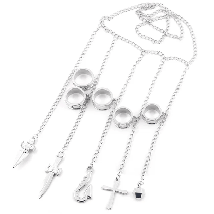 Kurapika Earrings & Chains Bracelet