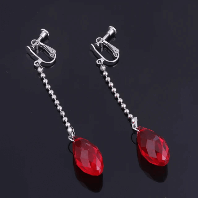 Kurapika Earrings & Chains Bracelet