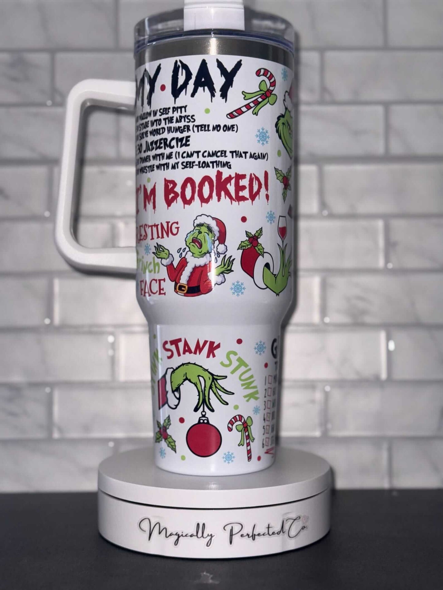 Grinch Inspired 40 oz Tumbler
