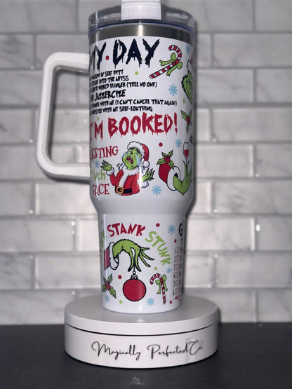 Grinch Inspired 40 oz Tumbler
