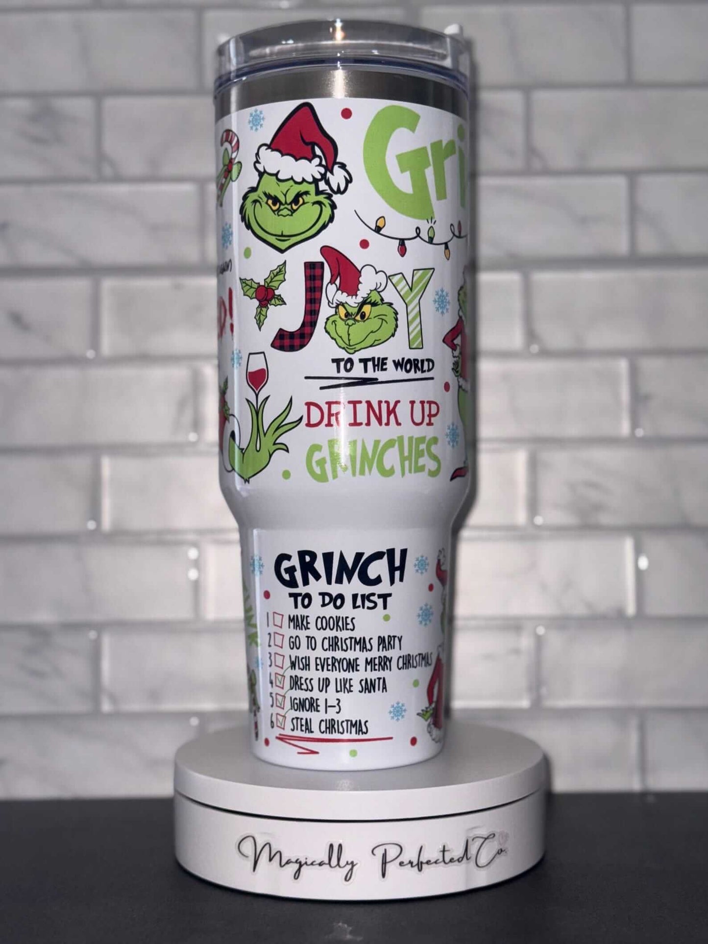 Grinch Inspired 40 oz Tumbler
